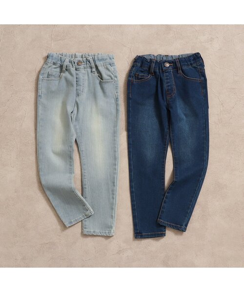 BREEZE（ブリーズ）の「【WEB限定】すぽ軽スキニーデニムパンツ（デニムパンツ・キッズ・ブルー/サックスブルー・140/90/100/130/110/120/150）」の9枚目の写真