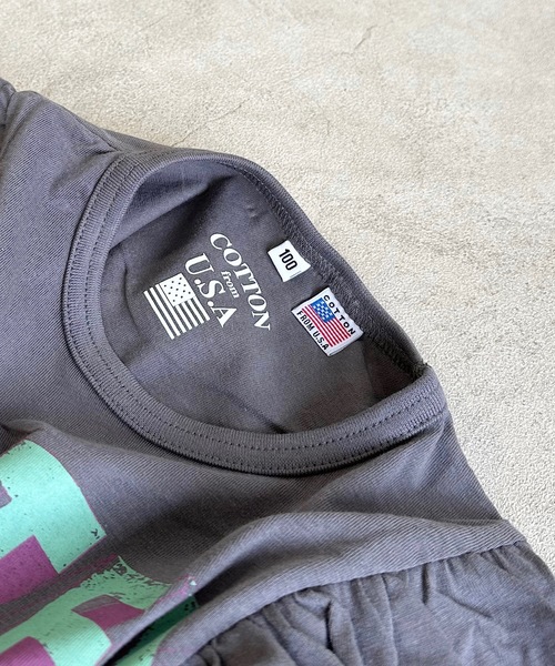 Life Support Products(ライフサポートプロダクツ)の「【COTTON from U.S.A】長袖ラッフルワンピース(90~150cm)(ワンピース・キッズ・ライトグリーン/ラベンダー/チャコール・90/100/110/120/130/140/150)」の7枚目の写真