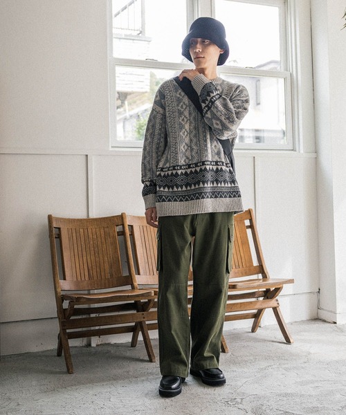 niko and...（ニコアンド）の「アソートニットバケットハット（ハット・メンズ・ブラック/ホワイト/オフホワイト・FREE）」の13枚目の写真