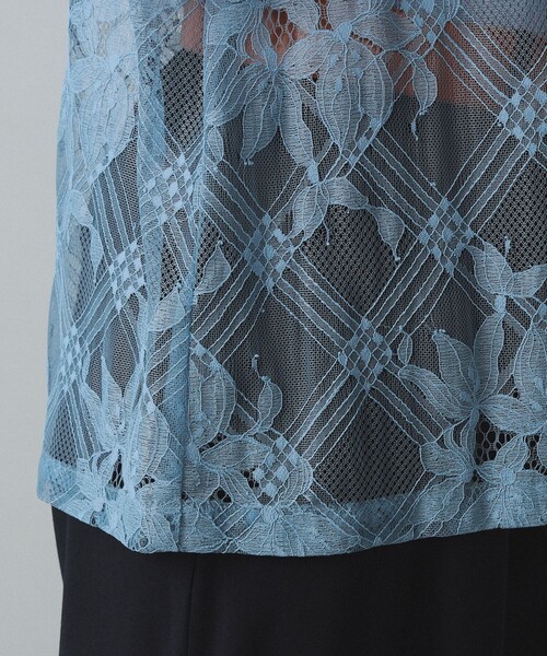 BEAMS BOY(ビームスボーイ)の「maturely / Lace Satin Layered Tank Top(タンクトップ・レディース・ブラック/ブルー系その他2・ONE SIZE)」の21枚目の写真