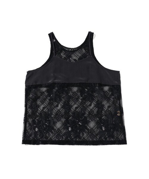 BEAMS BOY(ビームスボーイ)の「maturely / Lace Satin Layered Tank Top(タンクトップ・レディース・ブラック/ブルー系その他2・ONE SIZE)」の22枚目の写真