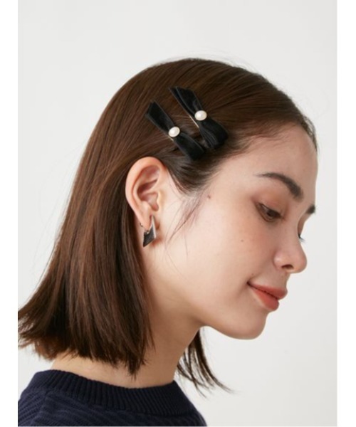 SNIDEL（スナイデル）の「ミニリボンヘアピンセット（ヘアピン・レディース・アイボリー/ライトブルー/ブラック・FREE）」の15枚目の写真