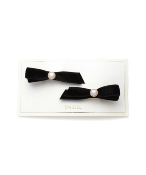 SNIDEL（スナイデル）の「ミニリボンヘアピンセット（ヘアピン・レディース・アイボリー/ライトブルー/ブラック・FREE）」の16枚目の写真