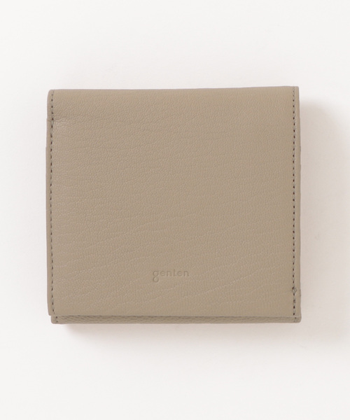 genten（ゲンテン）の「ゴートベーシック 2つ折り財布（財布・レディース・カーキ/ワイン/グレイッシュベージュ/ライトブラウン/ブラウン/ブラック/ダークブラウン/ベージュ・FREE）」の6枚目の写真