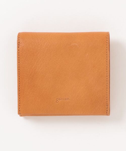 genten（ゲンテン）の「ゴートベーシック 2つ折り財布（財布・レディース・カーキ/ワイン/グレイッシュベージュ/ライトブラウン/ブラウン/ブラック/ダークブラウン/ベージュ・FREE）」の5枚目の写真