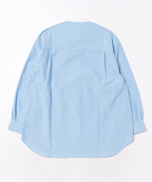 EAST END HIGHLANDERS（イーストエンドハイランダーズ）の「East End Highlanders / バンドカラーシャツ<130-150cm>（シャツ/ブラウス・キッズ・スカイブルー・130/140）」の2枚目の写真