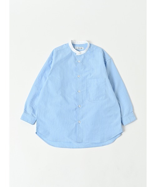 EAST END HIGHLANDERS（イーストエンドハイランダーズ）の「East End Highlanders / バンドカラーシャツ<130-150cm>（シャツ/ブラウス・キッズ・スカイブルー・130/140）」の4枚目の写真