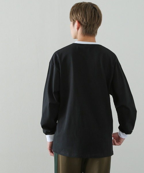 SIDEWAY STANCE(サイドウェイスタンス)の「【SIDEWAY STANCE】プリント 長袖 リンガーTシャツ(Tシャツ/カットソー・メンズ・ブラック/ホワイト系/ホワイト/ブラック系・MEDIUM/LARGE/X-LARGE)」の8枚目の写真
