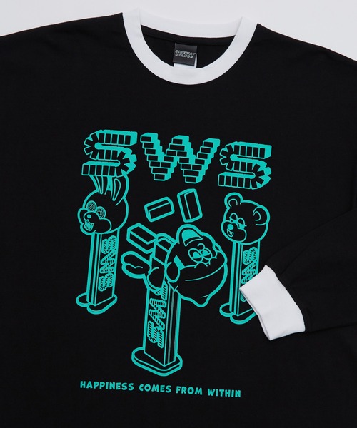 SIDEWAY STANCE(サイドウェイスタンス)の「【SIDEWAY STANCE】プリント 長袖 リンガーTシャツ(Tシャツ/カットソー・メンズ・ブラック/ホワイト系/ホワイト/ブラック系・MEDIUM/LARGE/X-LARGE)」の13枚目の写真