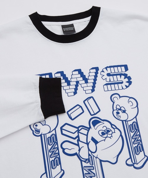 SIDEWAY STANCE(サイドウェイスタンス)の「【SIDEWAY STANCE】プリント 長袖 リンガーTシャツ(Tシャツ/カットソー・メンズ・ブラック/ホワイト系/ホワイト/ブラック系・MEDIUM/LARGE/X-LARGE)」の16枚目の写真