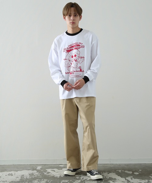 SIDEWAY STANCE(サイドウェイスタンス)の「【SIDEWAY STANCE】プリント 長袖 リンガーTシャツ(Tシャツ/カットソー・メンズ・ブラック/ホワイト系/ホワイト/ブラック系・MEDIUM/LARGE/X-LARGE)」の21枚目の写真