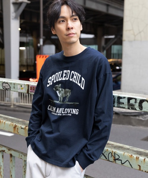 LAKOLE（ラコレ）の「ドッググラフィックロンT / 996234（Tシャツ