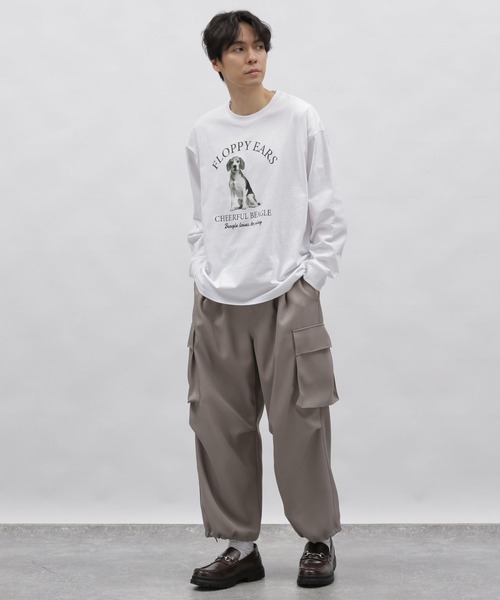 LAKOLE（ラコレ）の「ドッググラフィックロンＴ / 996234（Tシャツ/カットソー・メンズ・ピンク/ホワイト/ネイビー・LARGE/MEDIUM）」の17枚目の写真