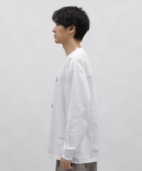 LAKOLE（ラコレ）の「ドッググラフィックロンＴ / 996234（Tシャツ/カットソー・メンズ・ピンク/ホワイト/ネイビー・LARGE/MEDIUM）」の4枚目の写真