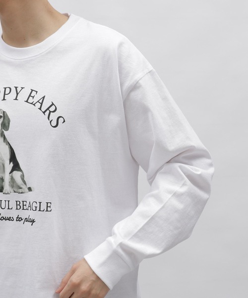 LAKOLE（ラコレ）の「ドッググラフィックロンT / 996234（Tシャツ