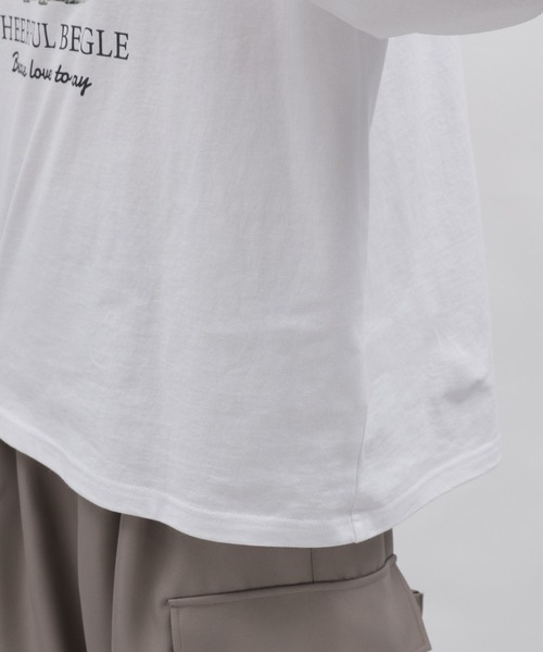 LAKOLE（ラコレ）の「ドッググラフィックロンＴ / 996234（Tシャツ/カットソー・メンズ・ピンク/ホワイト/ネイビー・LARGE/MEDIUM）」の16枚目の写真