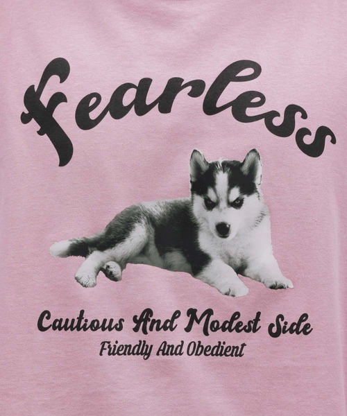 LAKOLE（ラコレ）の「ドッググラフィックロンＴ / 996234（Tシャツ/カットソー・メンズ・ピンク/ホワイト/ネイビー・LARGE/MEDIUM）」の5枚目の写真