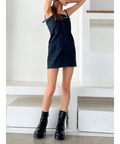 GYDA（ジェイダ）の「【WEB限定】【TINY 低身長さん向け】ベルト付きベアワンピース（ワンピース・レディース・ベージュ/ブラック・FREE）」の17枚目の写真