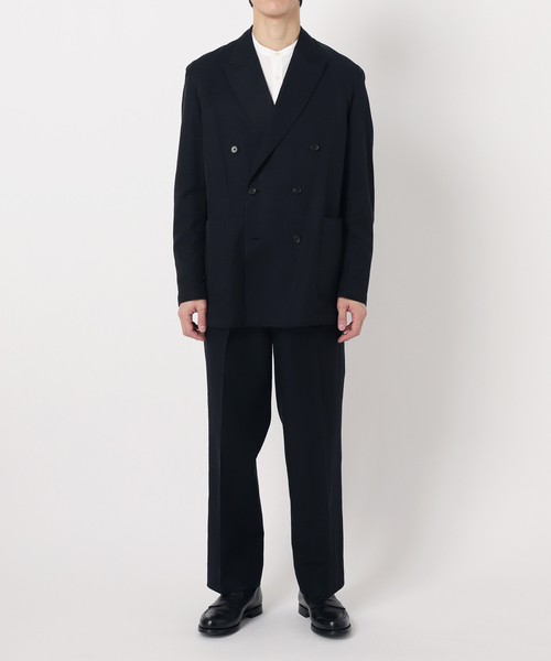 EDIFICE（エディフィス）の「キュプラ/コットン/リネン ツイル ダブルブレストジャケット（テーラードジャケット・メンズ・ブラウン/ネイビー・SMALL/MEDIUM/LARGE）」の9枚目の写真