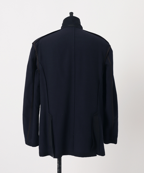 ゴーシュ ヘンプツイルダブルブレストジャケット ブラック ゴーシュ ヘンプツイルダブルブレストジャケット ブラック