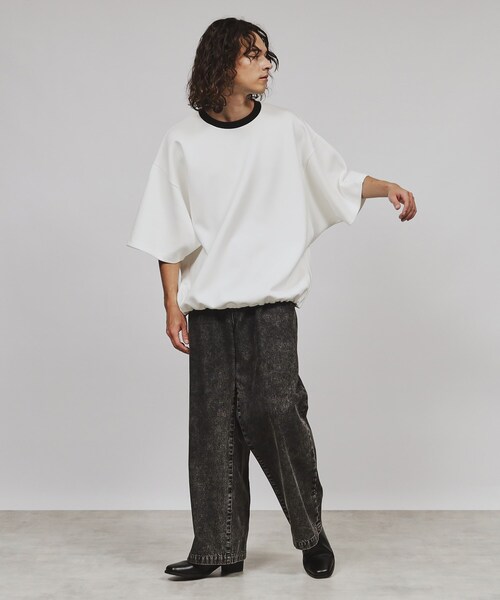 tk.TAKEO KIKUCHI(ティーケータケオキクチ)の「◆マシュマロドロスト半袖カットソー(Tシャツ/カットソー・メンズ・ホワイト系5/ホワイト/カーキ/ブルー系その他/ブラック系4/ブラック・88)」の20枚目の写真