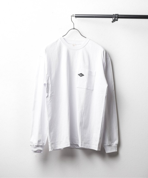 NO WAY(ノーウェイ)の「/ミドルウェイト クルーネックポケット刺繍ロングスリーブ(Tシャツ/カットソー・メンズ・ブルー/ブラック/ホワイト・MEDIUM/LARGE)」の2枚目の写真