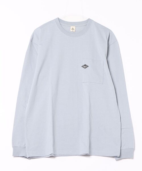 NO WAY(ノーウェイ)の「/ミドルウェイト クルーネックポケット刺繍ロングスリーブ(Tシャツ/カットソー・メンズ・ブルー/ブラック/ホワイト・MEDIUM/LARGE)」の8枚目の写真