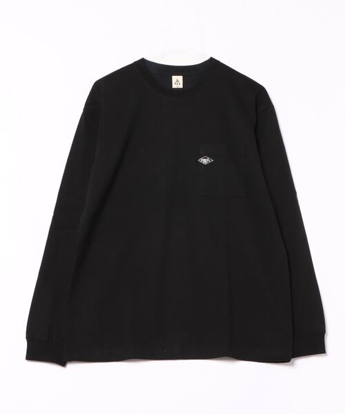 NO WAY(ノーウェイ)の「/ミドルウェイト クルーネックポケット刺繍ロングスリーブ(Tシャツ/カットソー・メンズ・ブルー/ブラック/ホワイト・MEDIUM/LARGE)」の9枚目の写真