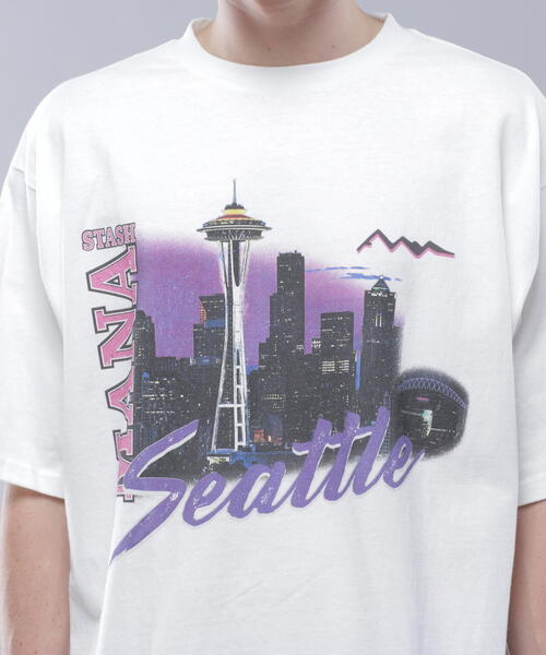 MANASTASH（マナスタッシュ）の「MANASTASH/マナスタッシュ/RE:CTN TEE HAPPY HOUR Tシャツ（Tシャツ/カットソー・メンズ・バイオレット/ブラック/ホワイト・M/L/XL/S）」の19枚目の写真