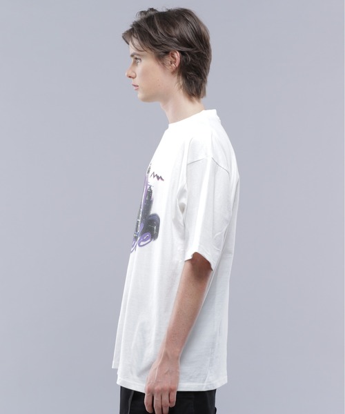 MANASTASH（マナスタッシュ）の「MANASTASH/マナスタッシュ/RE:CTN TEE HAPPY HOUR Tシャツ（Tシャツ/カットソー・メンズ・バイオレット/ブラック/ホワイト・M/L/XL/S）」の5枚目の写真