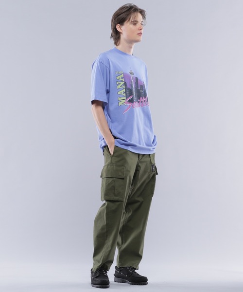 MANASTASH（マナスタッシュ）の「MANASTASH/マナスタッシュ/RE:CTN TEE HAPPY HOUR Tシャツ（Tシャツ/カットソー・メンズ・バイオレット/ブラック/ホワイト・M/L/XL/S）」の12枚目の写真