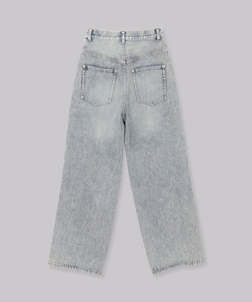 THINGS THAT MATTER（シングス ザット マター）の「【THINGS THAT MATTER/(シングス ザット マター)】KNEE CUTTING DENIM PANTS/ニーカッティングデニムパンツ（デニムパンツ・レディース・ブルー・1/2）」の21枚目の写真
