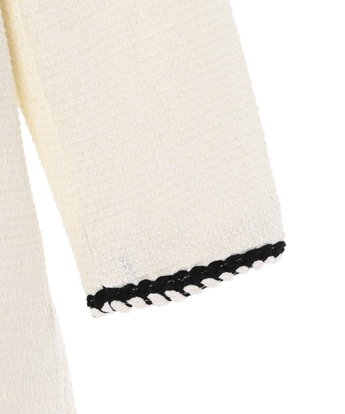 Narcissus(ナルシス)の「【Narcissus】ツイードワンピース(ワンピース・レディース・ブラック/ホワイト・FREE)」の5枚目の写真