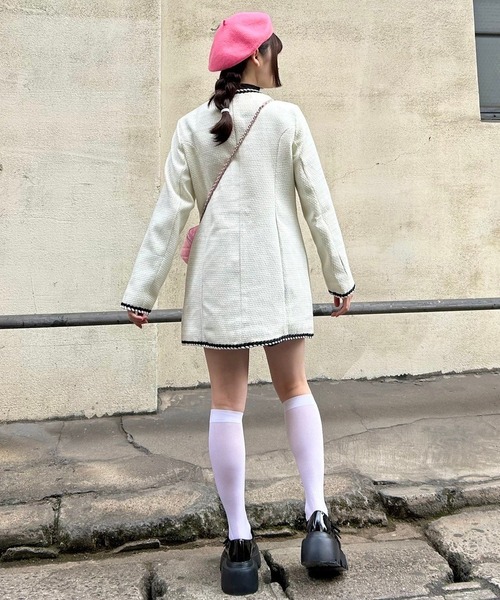 Narcissus(ナルシス)の「【Narcissus】ツイードワンピース(ワンピース・レディース・ブラック/ホワイト・FREE)」の16枚目の写真