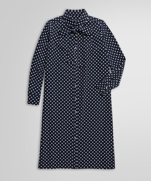 【極美品】ブルックスブラザーズ　ポルカドット シャツドレス　ネイビー 長袖 82137484_b_01_215.jpg