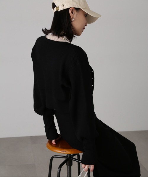 FREE'S MART（フリーズマート）の「［セットアップ対応］リブニットカーディガン（カーディガン/ボレロ・レディース・ライトグリーン/ベージュ/ブラック・FREE）」の11枚目の写真