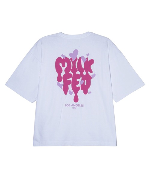 ミルクフェド MILKFED. メルトロゴ ワイドショートスリーブTシャツ 103252011004 SU25 MELT LOGO WIDE S S TEE レディース カットソー WHITE  正規取扱店 楽天市場】ミルクフェド MILKFED. メルトロゴ ワイドショート