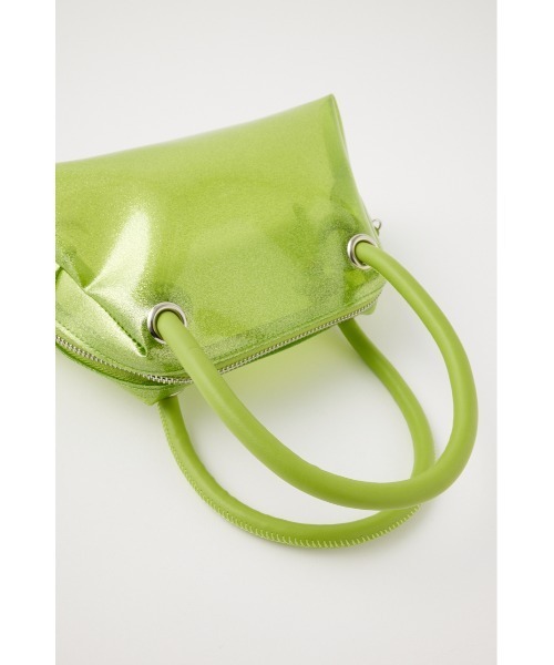 MOUSSY(マウジー)の「GLITTER CLEAR ミニバッグ(ハンドバッグ・レディース・ライム/ブラウン・FREE)」の5枚目の写真