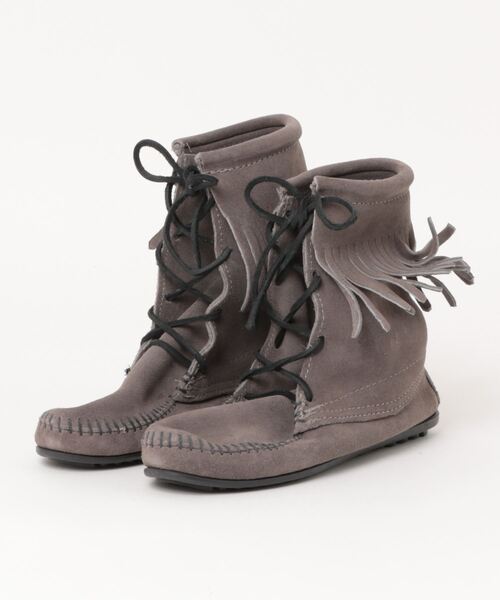 【セール】/ミネトンカ MINNETONKA/FRINGE ANKLE TRAMPER BOOT（ブーツ）｜Minnetonka（ミネトンカ）
