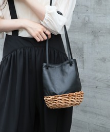 TIDEWAY | 【TIDEWAY】ARUROG×LTR 2W SHOULDER かご×レザー バッグ M T2893(ショルダーバッグ)