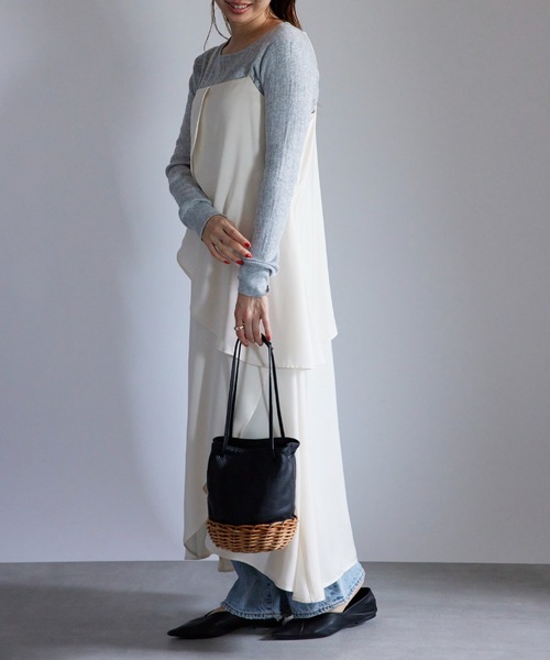 TIDEWAY（タイドウェイ）の「【TIDEWAY】ARUROG×LTR 2W SHOULDER かご×レザー バッグ M T2893（ショルダーバッグ・レディース・ブラック・FREE）」の10枚目の写真