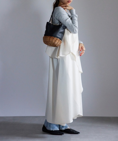 TIDEWAY（タイドウェイ）の「【TIDEWAY】ARUROG×LTR 2W SHOULDER かご×レザー バッグ M T2893（ショルダーバッグ・レディース・ブラック・FREE）」の11枚目の写真