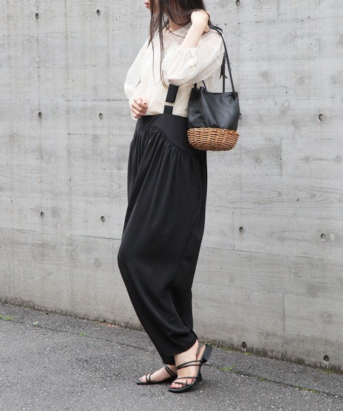 TIDEWAY（タイドウェイ）の「【TIDEWAY】ARUROG×LTR 2W SHOULDER かご×レザー バッグ M T2893（ショルダーバッグ・レディース・ブラック・FREE）」の15枚目の写真