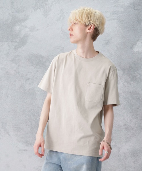 NANO universe(ナノユニバース)の「オーガニックコットンTシャツ 半袖(Tシャツ/カットソー・メンズ・ブラック/ライトベージュ/ホワイト/ブラウン・L/M/S/XL)」の17枚目の写真
