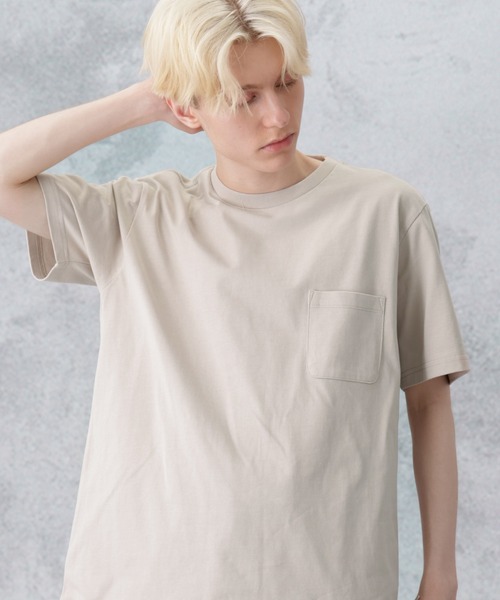 NANO universe(ナノユニバース)の「オーガニックコットンTシャツ 半袖(Tシャツ/カットソー・メンズ・ブラック/ライトベージュ/ホワイト/ブラウン・L/M/S/XL)」の19枚目の写真