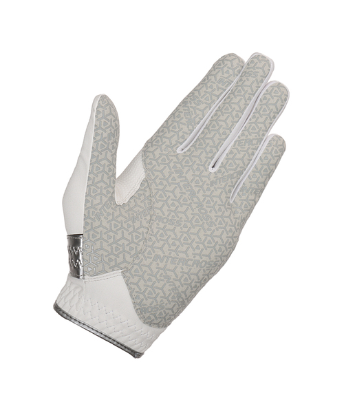 TaylorMade（テーラーメイド）の「TM24 インタークロス 6.0 グローブ ホワイト/グレー（ゴルフグッズ・メンズ・ホワイト×グレー・23/24/25/21/22/26）」の3枚目の写真