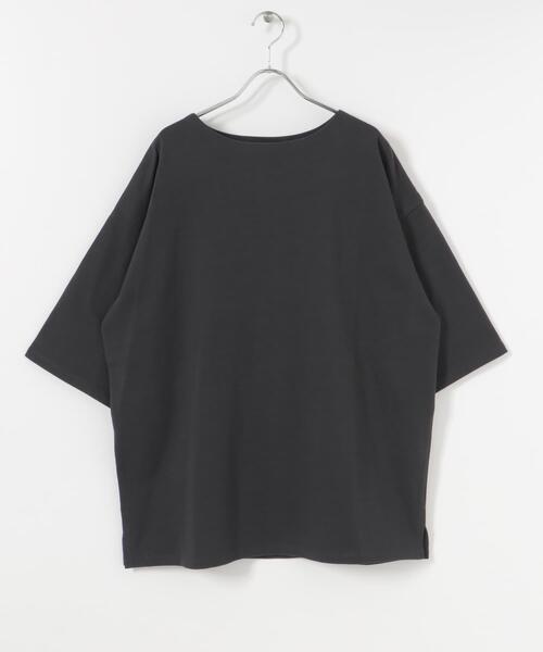 URBAN RESEARCH(アーバンリサーチ)の「USAコットンバスクTシャツ(Tシャツ/カットソー・メンズ・オフホワイト/ブラック系その他/チャコールグレー/カーキ/ホワイト系その他/ブルー系その他・SMALL/MEDIUM/LARGE)」の11枚目の写真
