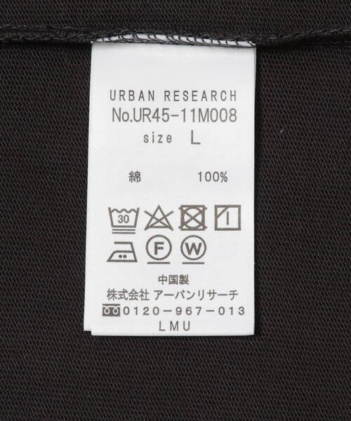 URBAN RESEARCH(アーバンリサーチ)の「USAコットンバスクTシャツ(Tシャツ/カットソー・メンズ・オフホワイト/ブラック系その他/チャコールグレー/カーキ/ホワイト系その他/ブルー系その他・SMALL/MEDIUM/LARGE)」の7枚目の写真