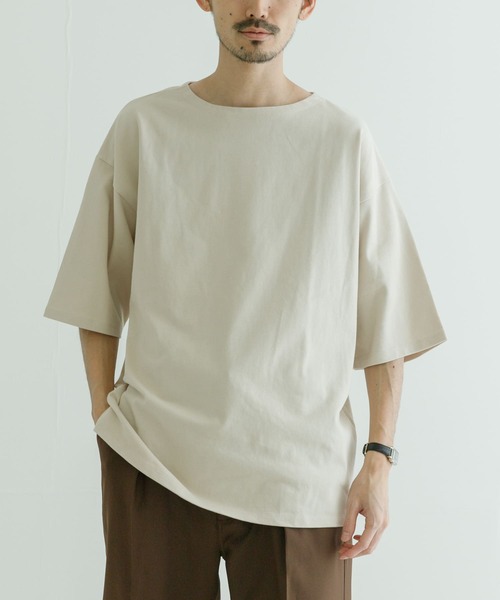 アーバンリサーチ　バスク天竺　チュニックカットソー　ホワイト　Tシャツ　新品 アーバンリサーチ バスク天竺 チュニックカットソー ホワイト T