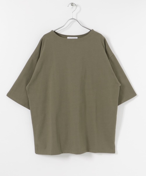 URBAN RESEARCH(アーバンリサーチ)の「USAコットンバスクTシャツ(Tシャツ/カットソー・メンズ・オフホワイト/ブラック系その他/チャコールグレー/カーキ/ホワイト系その他/ブルー系その他・SMALL/MEDIUM/LARGE)」の12枚目の写真